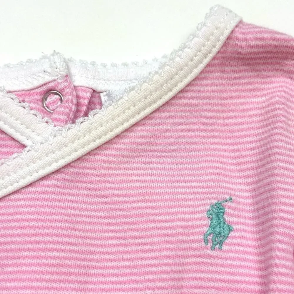 Ralph Lauren Striped Ruffle Coverall